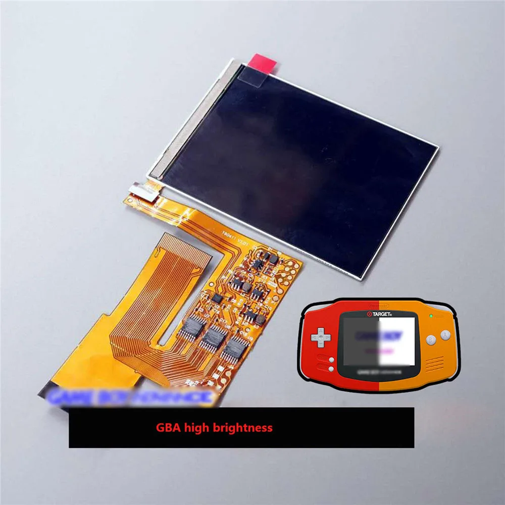 Online 10 ebenen Hohe Helligkeit IPS Hintergrundbeleuchtung LCD für Nintend GBA Konsole LCD Display Bildschirm Einstellbar Helligkeit Für GBA Konsole