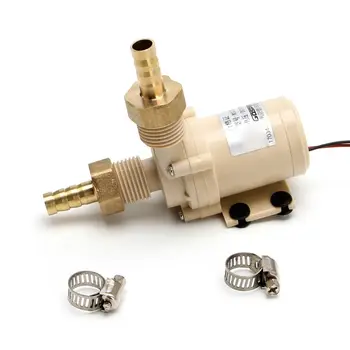 

12V Solar Submersible Hot Water Pump Circulation 212° F Brushless Motor High Pressure