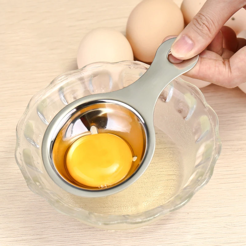 

High Quality Stainless Steel Egg Yolk Separator Eggs Divider Filter Kitchen Gadgets Accessories Cooking Tools