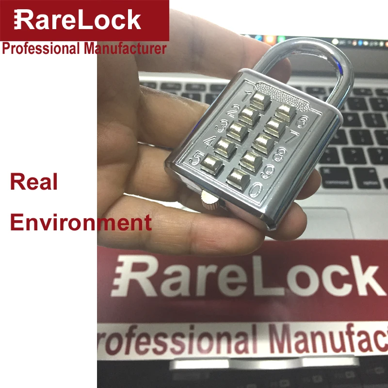 Rarelock ZS74 Противоугонная Кнопка комбинированный навесной замок цифровой замок с паролем для спортивного шкафчика ящика шкафа двери DIY Аппаратные средства