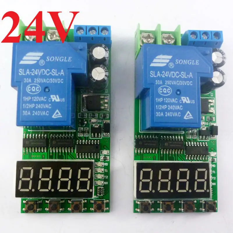 2 шт. реле времени с задержкой постоянный ток 24 В 30 А 5 В|switch home|switch stockswitching mode power