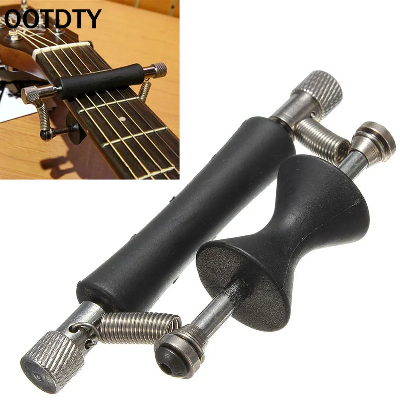 

OOTDTY Ballad Guitar Rolling Capo Glider Tone Tuning for 6-String Guitar Black