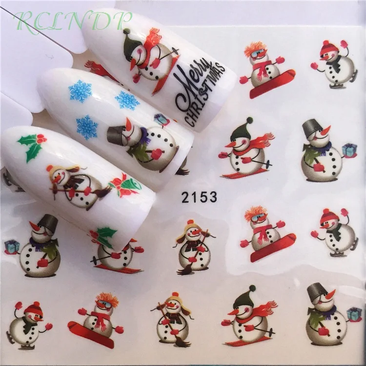 Водная наклейка для ногтей искусство все украшения ползунки merry Рождество, клейкие наклейки для дизайна ногтей маникюрный лак фольга лак - Цвет: Бежевый