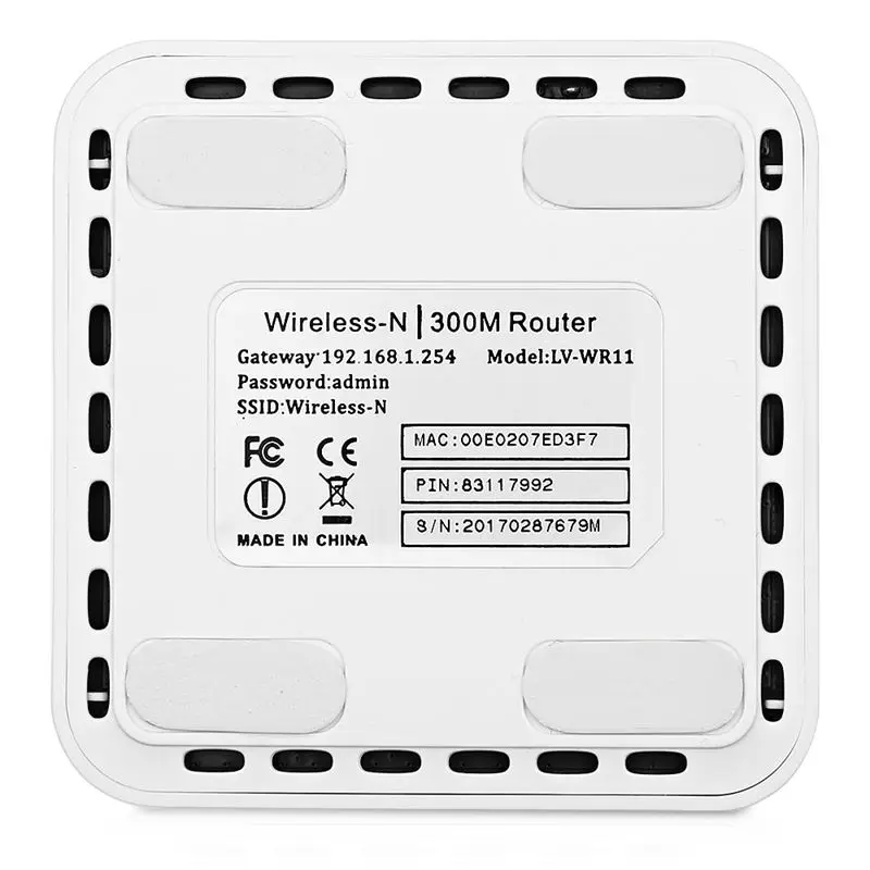 Беспроводной маршрутизатор 300 Мбит/с/ретранслятор/Ap/Wps Wifi Range Extender Mini Dual Network Встроенная антенна с 2 портами Wi-Fi Us Plug