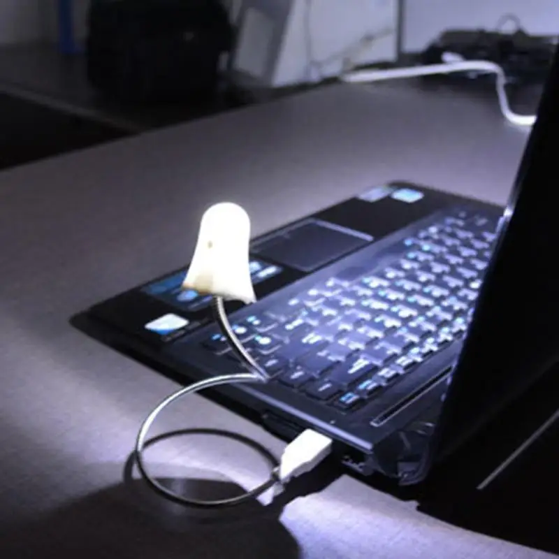 Портативный USB светодио дный лампа Мультфильм призрак свинья шланг стол свет с