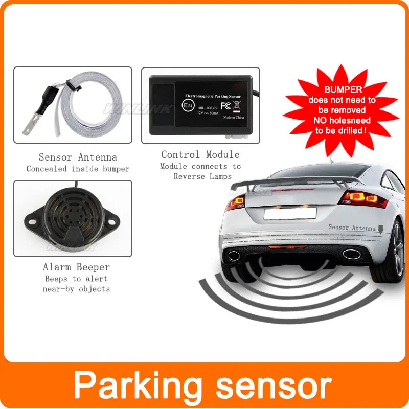 Car parking sensor no drill/hole Car Reverse Parking