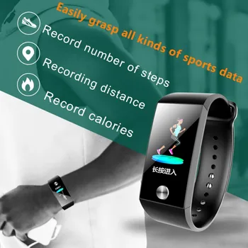 

S28 Smart Bracelet Wristband ECG Heart Rate Monitoring Remote Camera Message Reminder Support App