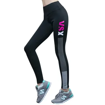 

New European American Plus Size Women's Letters Breathable Fitness Leggings Quick-dry Sweat Sweatpants Workout Leggings