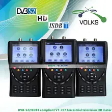 ISDB-T/DVB-S2 Compliant HD Mètre VT707 télévision Terrestre compteur HD Satellite finder compteur