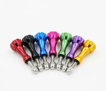 

Quality New Arrival Accessories 1 Long +2 Short Colorful Thumb Knob Stainless Aluminum Bolt Nut Screw for Go Pro Hero 3/3+
