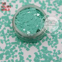 TCH311 3,0 мм Размер устойчив к растворителям мате цвета блестка в форме сердца для лака для ногтей, дизайна ногтей или другого DIY украшения