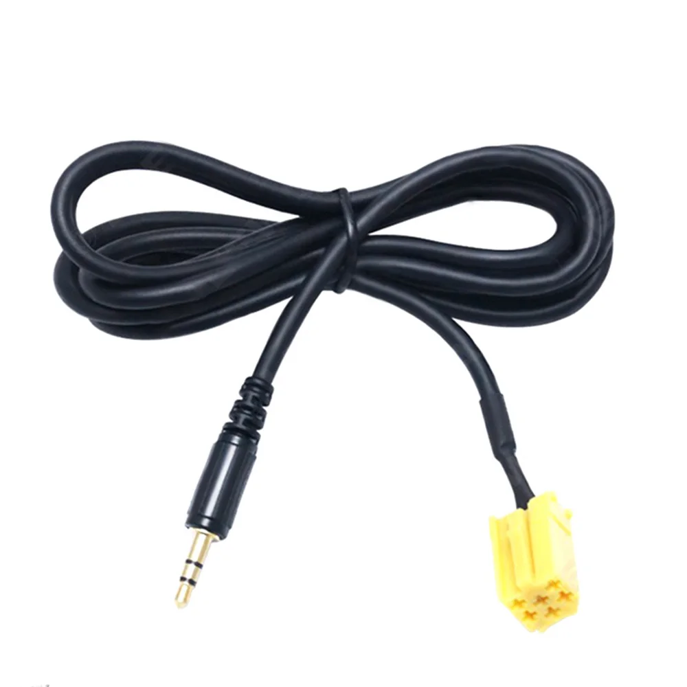 Fiat 500 Aux en Oro Plateado Adaptador De Entrada Para Llaves De Radio IPOD MP3