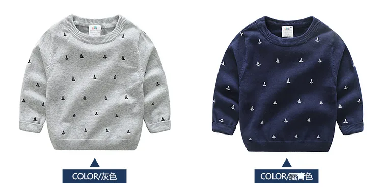 2018 Spring Autumn 2 3 4 5 6 7 8 9 10 Years Old Teenage Christmas Gift O-Neck Knitted School Child Baby Kids Sweater For Boy (7)