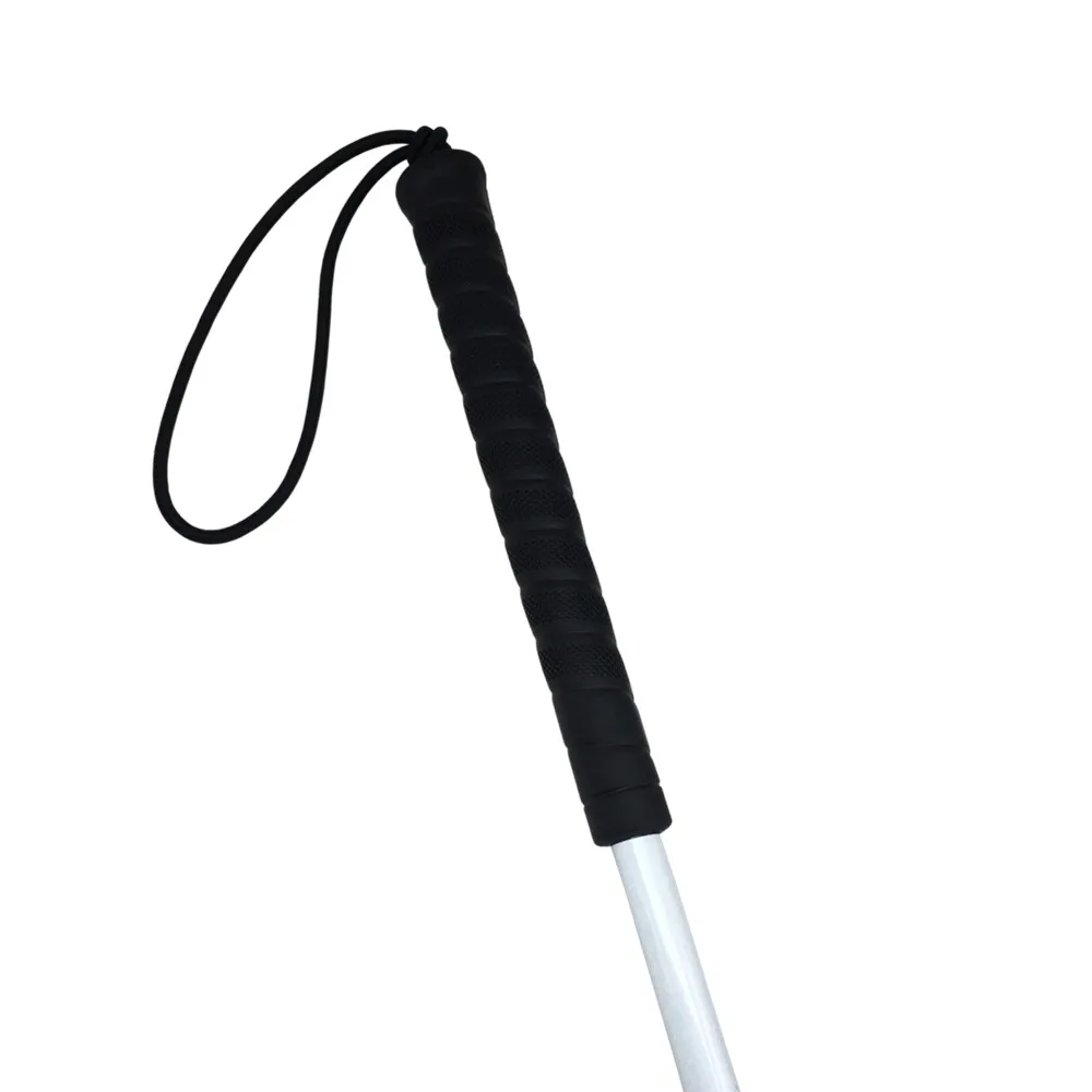 Черная ручка, 90-115 см, углеродное волокно подвижность складной белый тростник для зрения и слепых людей(складывается вниз 5 секций