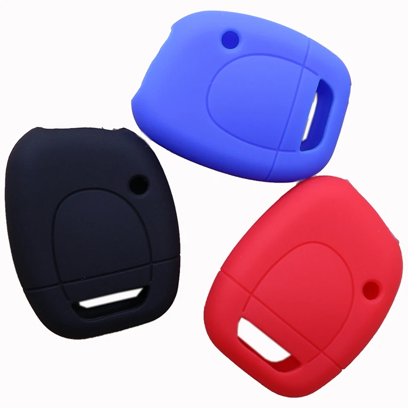 

Smart car key cover silicone protector for Renault Twingo Clio Master Kango 1 button key case cover