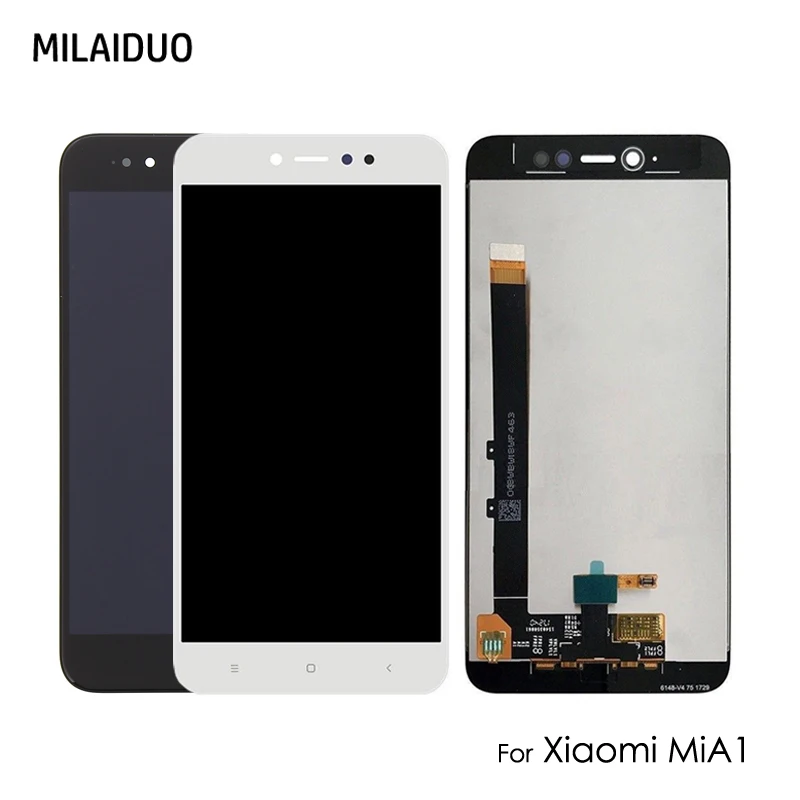 LCD Display For Xiaomi Mi A1 Touch Screen Digitizer 5X Black White No Frame Assembly Replacement | Мобильные телефоны и