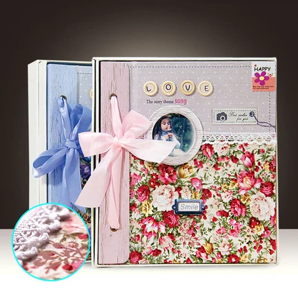 

Seven-inch fabric family couple models in-line albums 7-inch album baby album creative gift photo album