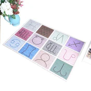 

PAYSOTA 80CM 120CM High Quality Carpet Door Constellation Mat Bedroom Living Room Rectangular Floor Mats