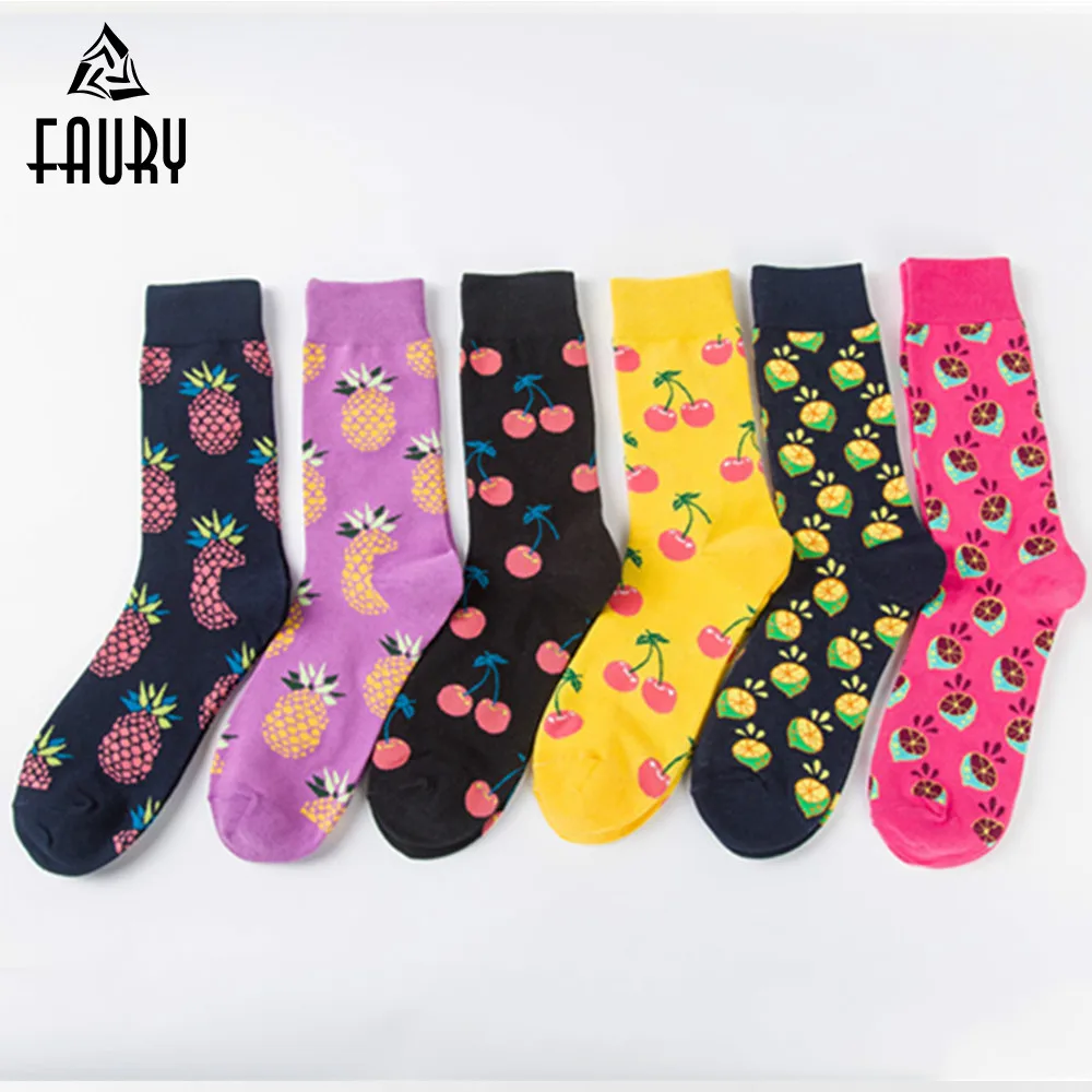 6 пара/лот хлопок Happy Socks Для мужчин Для женщин Повседневное Harajuku дизайнерские брендовые модные Новинка Книги по искусству для пары Веселые