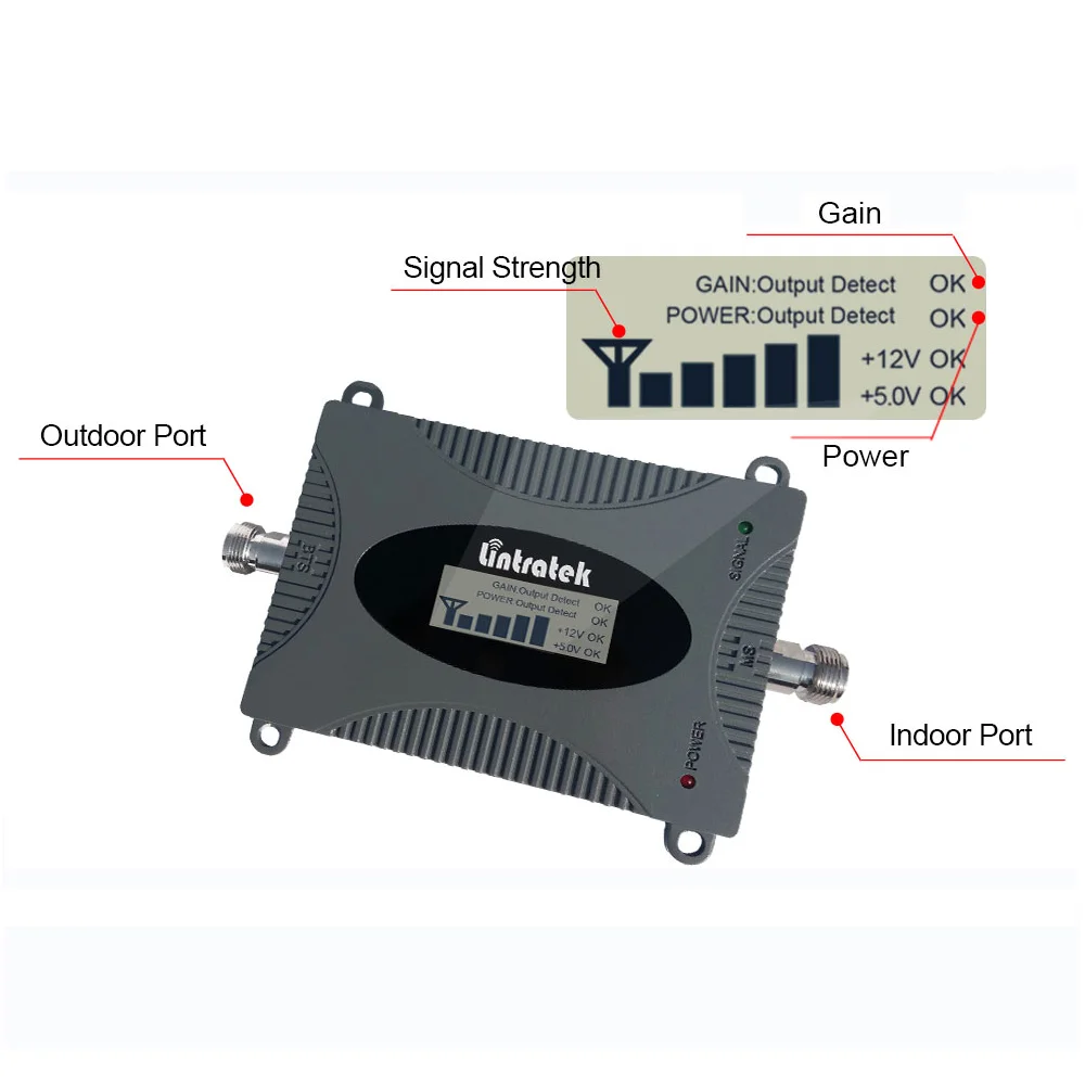 Lintratek 3g/4G LTE 1900MHz усилитель сигнала lcd дисплей 3g усилитель 1900 Mhz повторитель сигнала для сотового телефона 3g Yagi антенный комплект#15