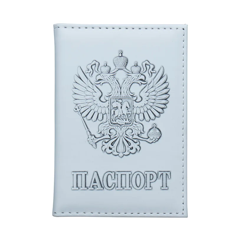 

Travel Women Men Pu Leather Russian Passport Cover Passports Credit Card ID Holder Case License Ticket Wallet Document Organizer