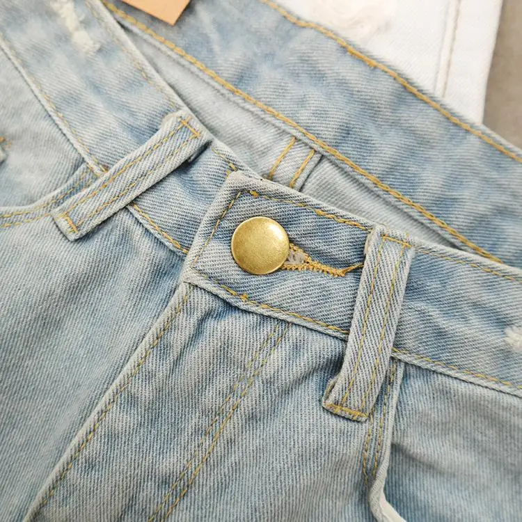 Летние Для женщин разрушенные Шорты Европейский Feminino Короткие джинсы молнии джинсовые грязный кисточкой Наивысшее качество леди потертые