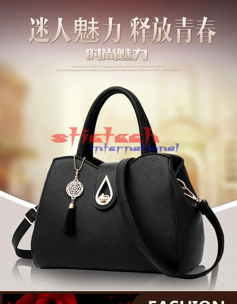 Schultertasche Totes White Qualität Taschen Blau Quaste Schwarz Rot Stücke Grau Ems Handtasche Leder Durch Dhl Pu Kurze black blue 50 Oder Hohe red Frauen Farbe qfzWZ17w