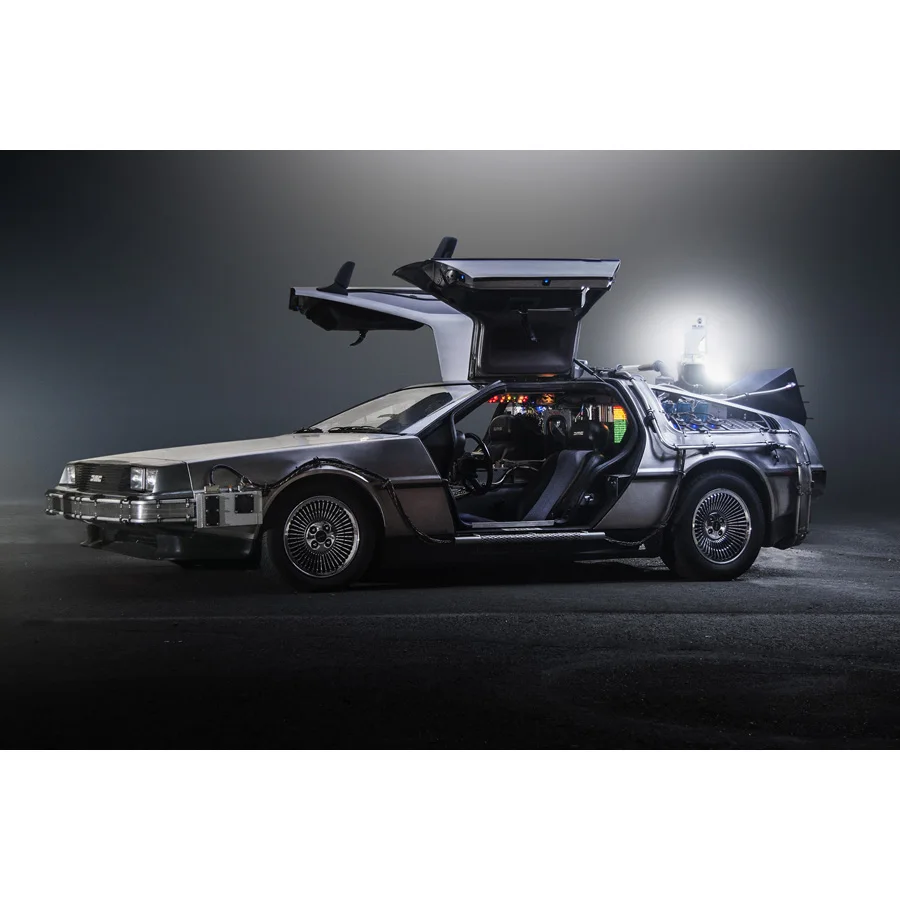 

Wall Art Paintings Movies Back to the Future Delorean Time Machine Canvas Prints Posters for Home Decor