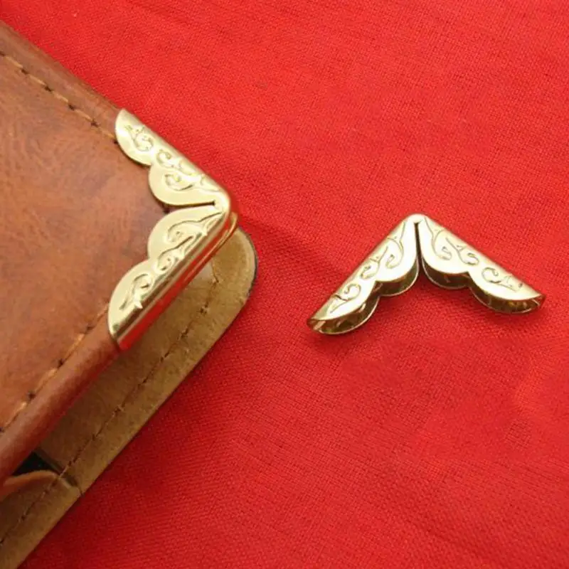 

100pcs/lot Antique Bronze Small Book Scrapbooking Albums Menus Folders Collar Corner Protectors