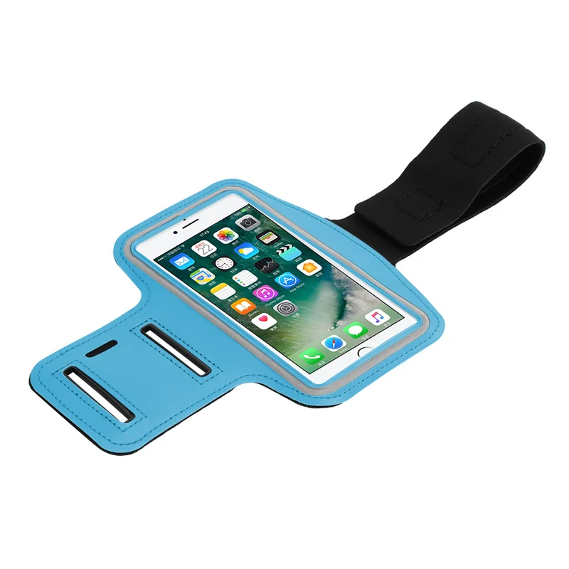 Powstro водонепроницаемый спортивный чехол для iPhone 7 plus 6s plus 6 s martphones спортивный держатель для телефона - Цвет: Blue
