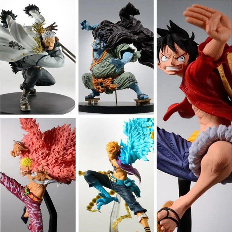 Цельная курительная фигурка Luffy Jinbe Doflamingo Marco Smoker Tashigi из ПВХ игрушки | Игрушки и