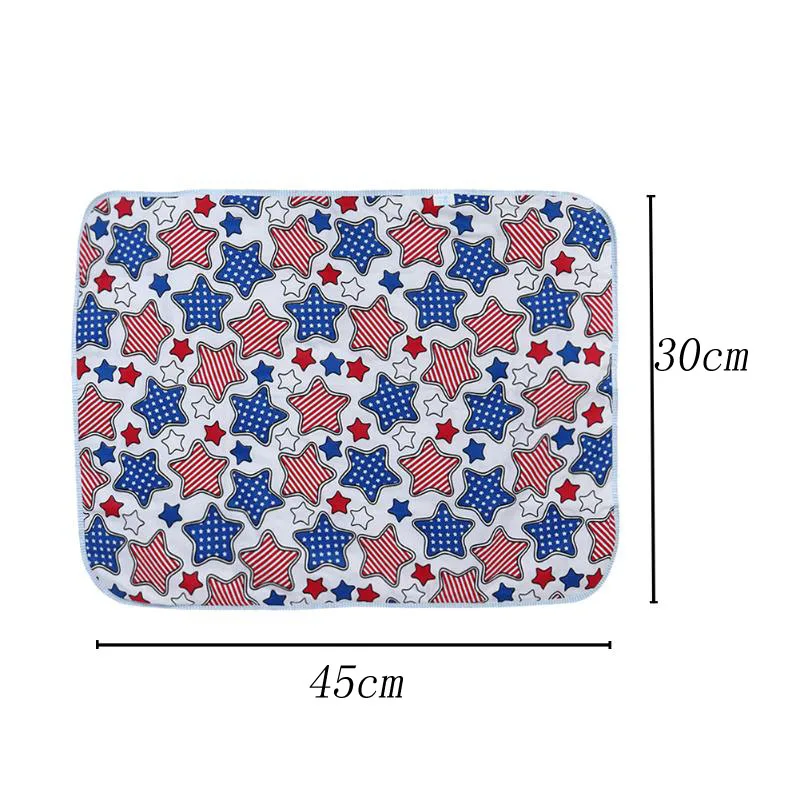 30*45 см Мультяшные пеленки для новорожденных, водонепроницаемые пеленки для пеленания, переносные моющиеся детские пеленки с принтом, пеленальный матрас