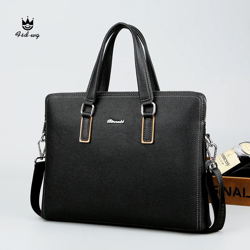 

2017 New simple briefcase shoulder bags men's crossbody bag bolsas brand mens business handbag men bolsos