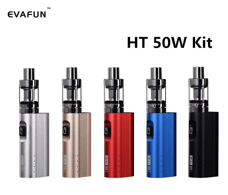 HT 50 Mod Starter Kit Electronic Cigarette 510 Vape 2200mAh Built in Battery HT50 50W Box