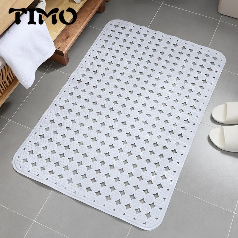 2018 Solid Non Slip PVC Bathroom Mats Sucker Bathroom Anti slip Safety