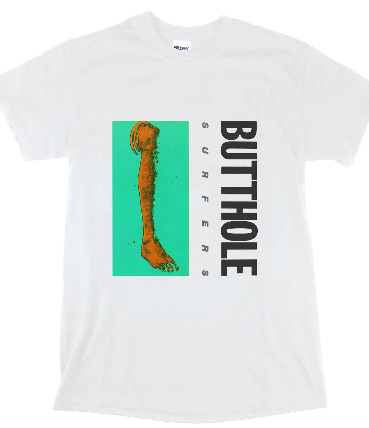 Футболка Vtg buttole Surfers футболка Rembrandt Pussyhorse с принтом 80 Летние Стильные Модные