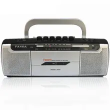 Panda 6510 магнитофон записывающее радио маленький двойной динамик лента для изучения английского языка Playe r Двухполосное радио