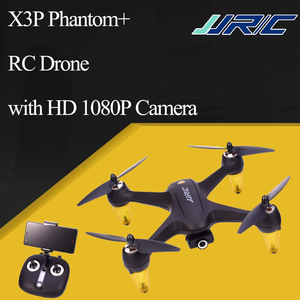 

JJRC X3P Phantom+ 2.4G GPS Brushless RC Drone with HD 1080P Camera One Key Return Remote Control Quadcopter FPV Waypoint Flight
