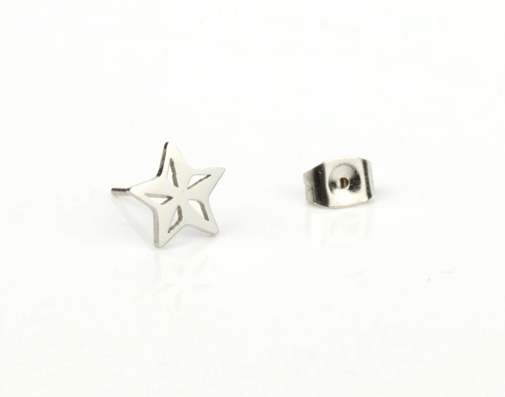 XUANHUA 2018 Stainless Steel Star Earings Fashion Jewelry Stud Earrings For Women Jewelry Brincos Minimalist Korean Accessories
