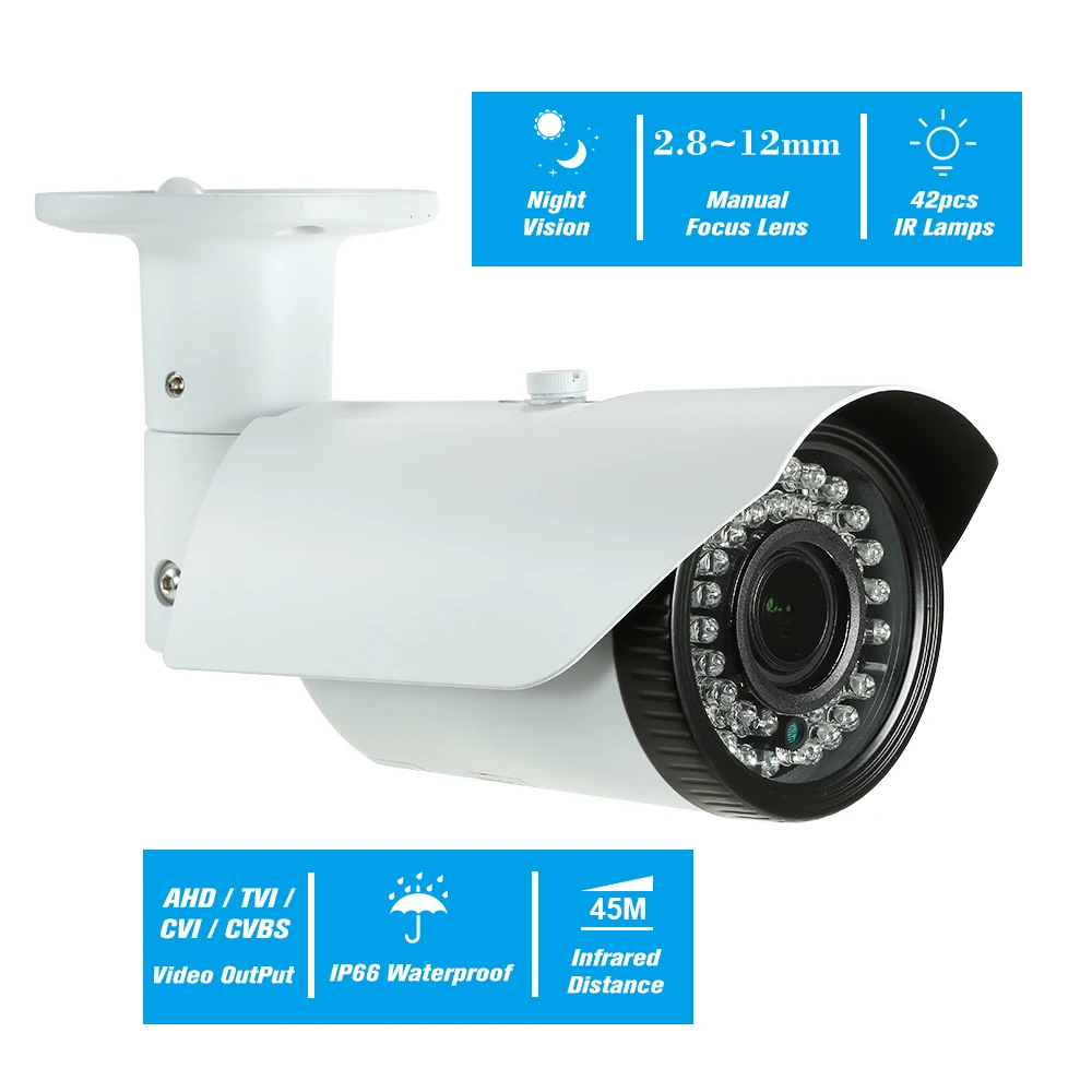 

Surveillance Camera 1080P 4.0MP Outdoor CCTV Camera IR Security Camera for Weatherproof Outdoor Analog Surveillance System