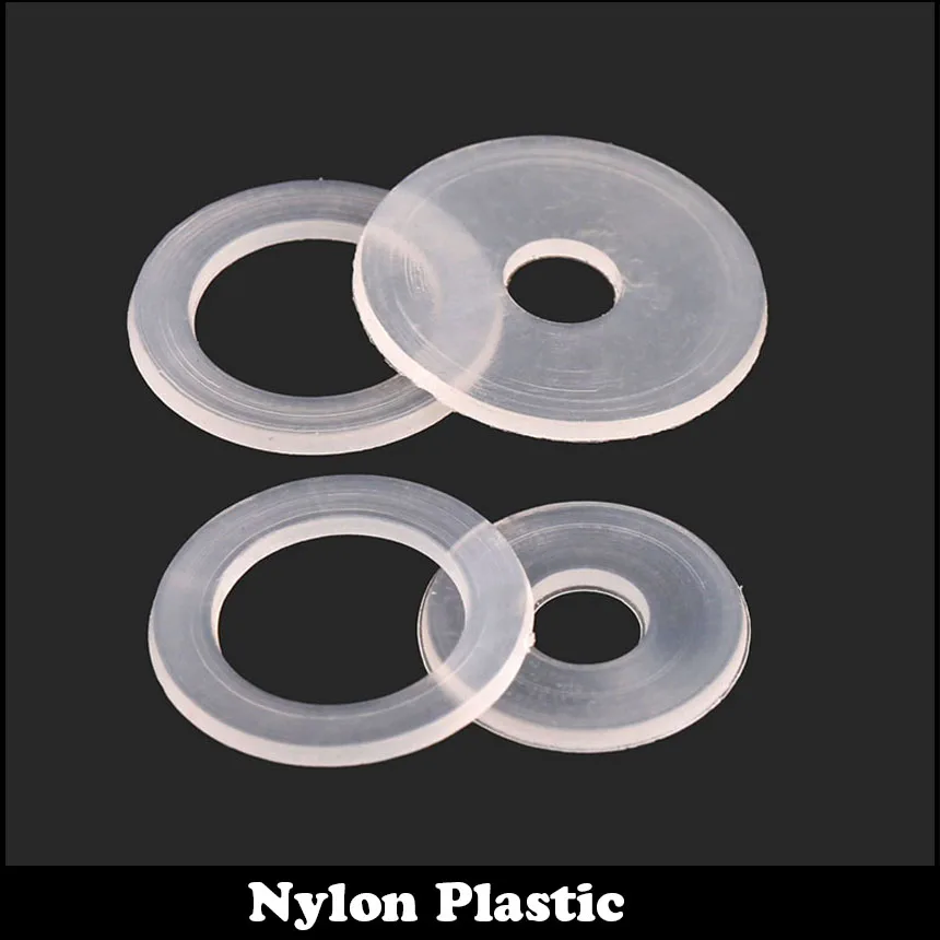 

150pcs M3.5 M3.5*11*1 M3.5X11X1 Clear Nylon Plastic Plain Gasket Transparent Insulating Flat Washer