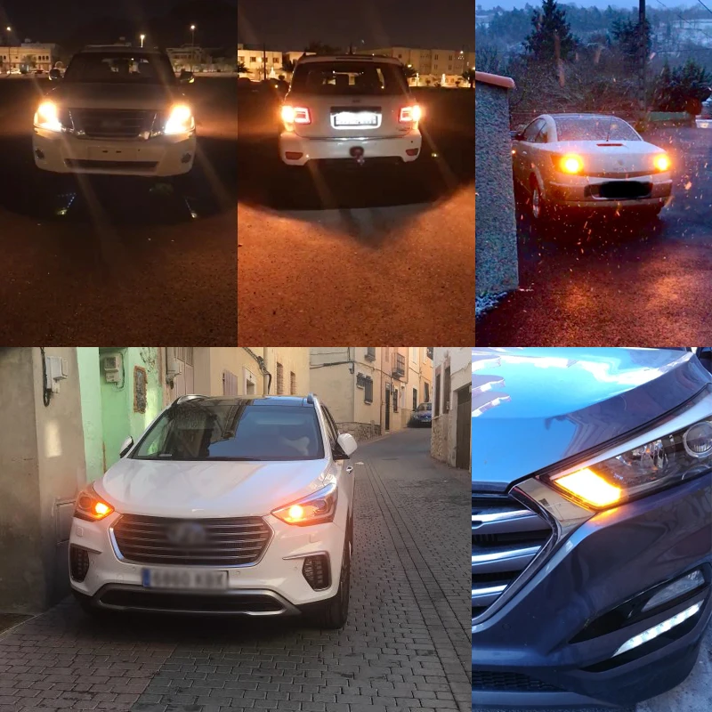 Светодиодная лампа CANBUS 1156 BAU15S PY21W BA15S P21W T20 7440 для указателей поворота автомобиля