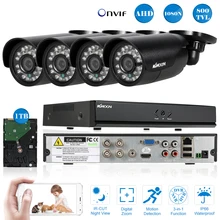 Kkmoon полный AHD 1080n/720 P 4ch DVR+ 1 ТБ HDD 800TVL наружного видеонаблюдения Камера Системы HDMI onvif DVR Регистраторы набор+ 4* ИК Камера