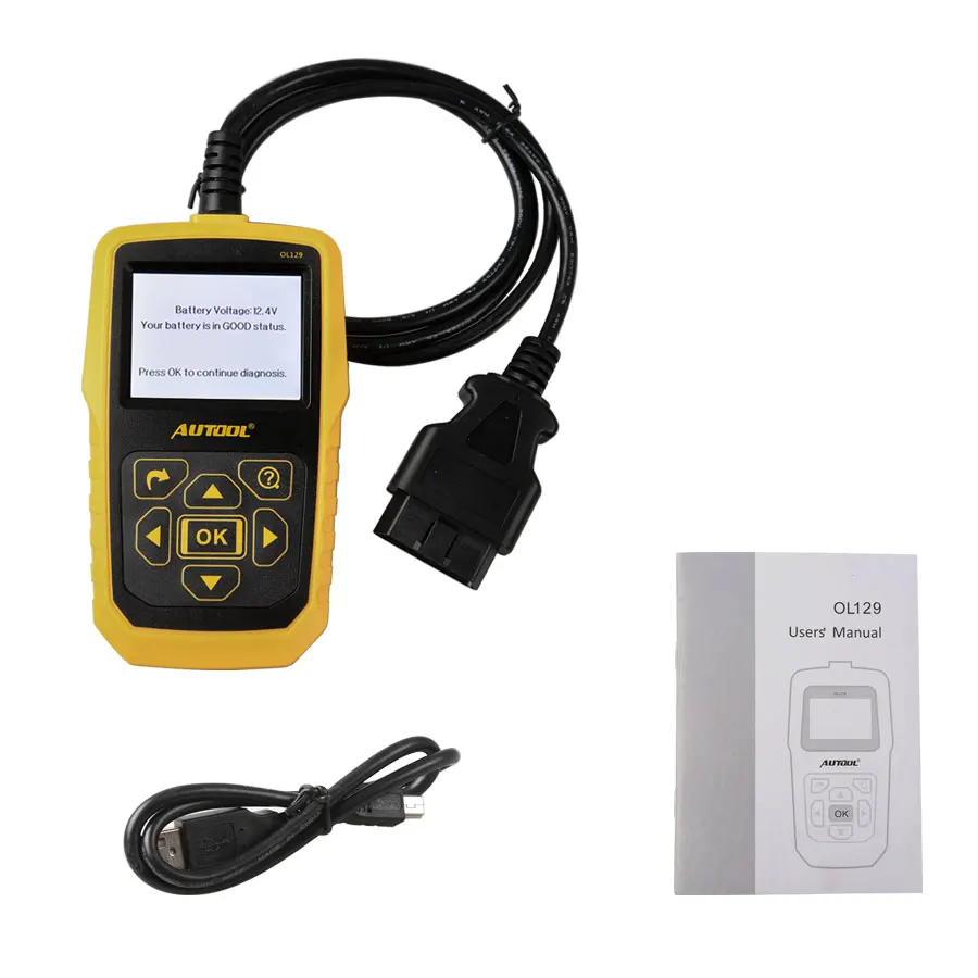 Autool ol129 Батарея Мониторы и OBD/EOBD Code Reader Авто Двигатели для автомобиля инструмент диагностики авто ремонт autool ol129