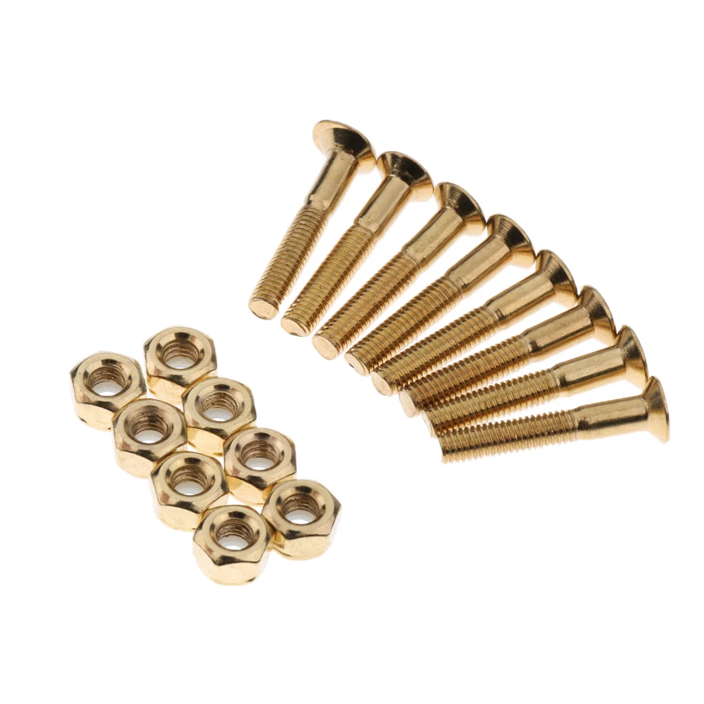 Skateboard Mounting Nuts Screws Bolts Longboard Deck Repair Rebuilding Kit