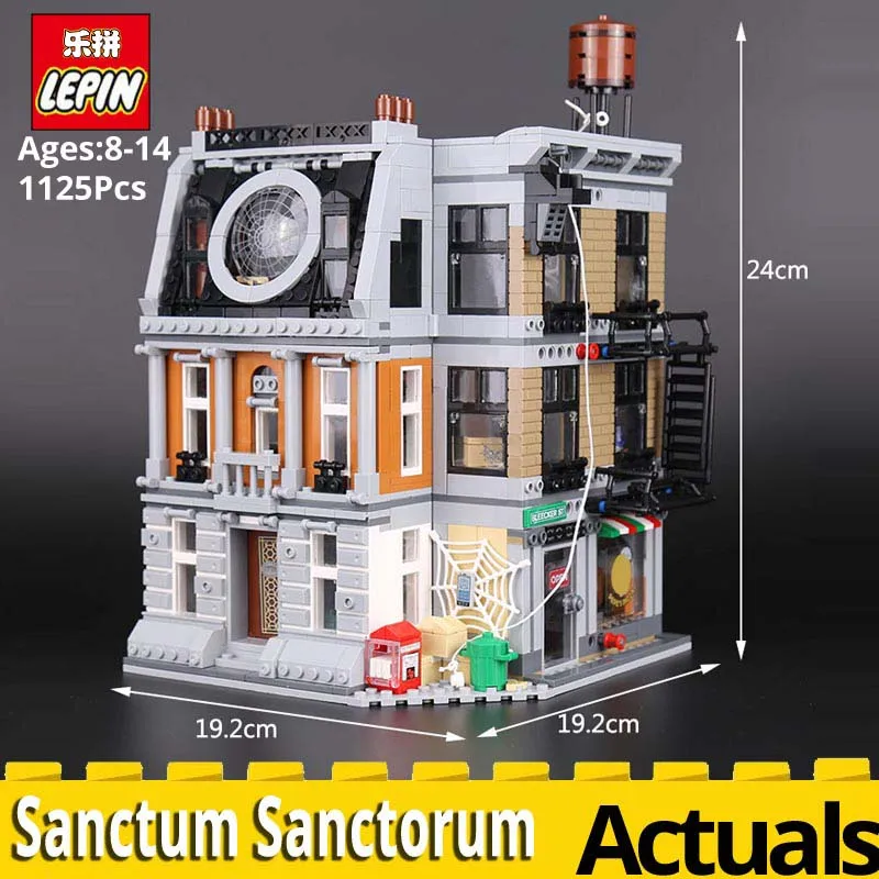 

Lepin Super Hero Series 07107 Sanctum Sanctorum Showdown Model Set Building Blocks Bricks Toys for Children legoings 76108 Gifts