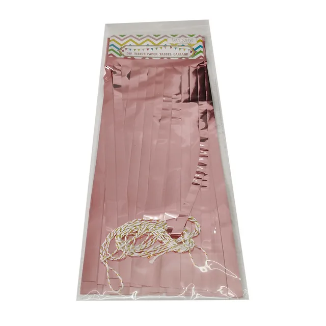 1bag(5pcs) Colorful Rose Gold Tissue Paper Tassels Garland Banner Balloons Ribbon Kids Birthday Party Hen Party Wedding Decor