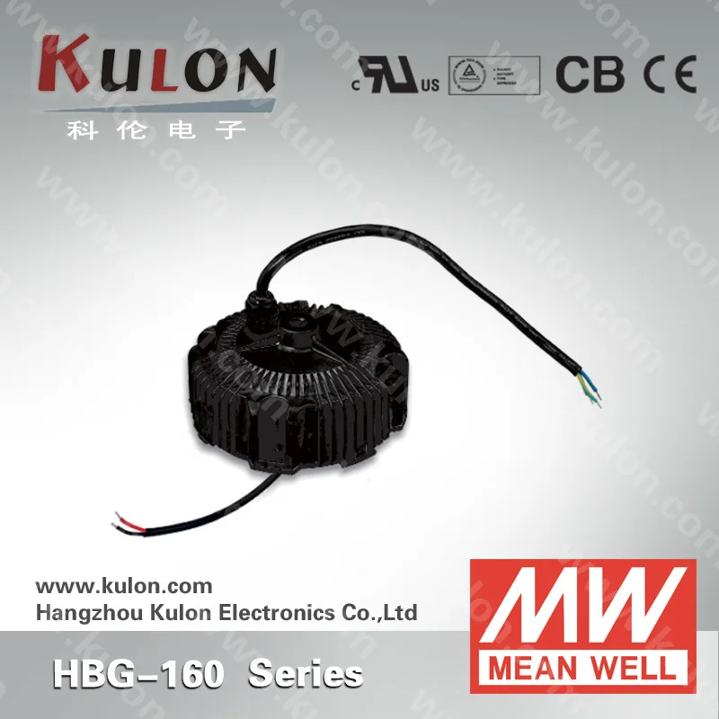 

Meanwell constant current LED driver HBG-160-48 158.4W 3.3A 48V PFC LED power supply 3 in 1 dimming DALI IP67 IP65