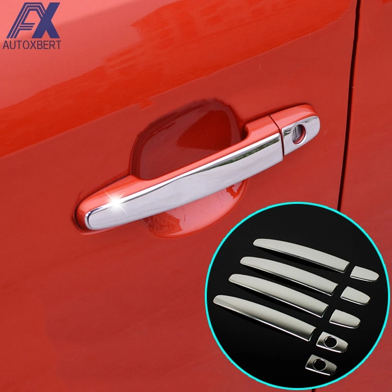 

AX FIT FOR TOYOTA CAMRY COROLLA HIGHLANDER MATRIX PRIUS RAV4 CHROME STAINLESS DOOR HANDLE COVER TRIM MOLDING STYLING CAP BEZEL