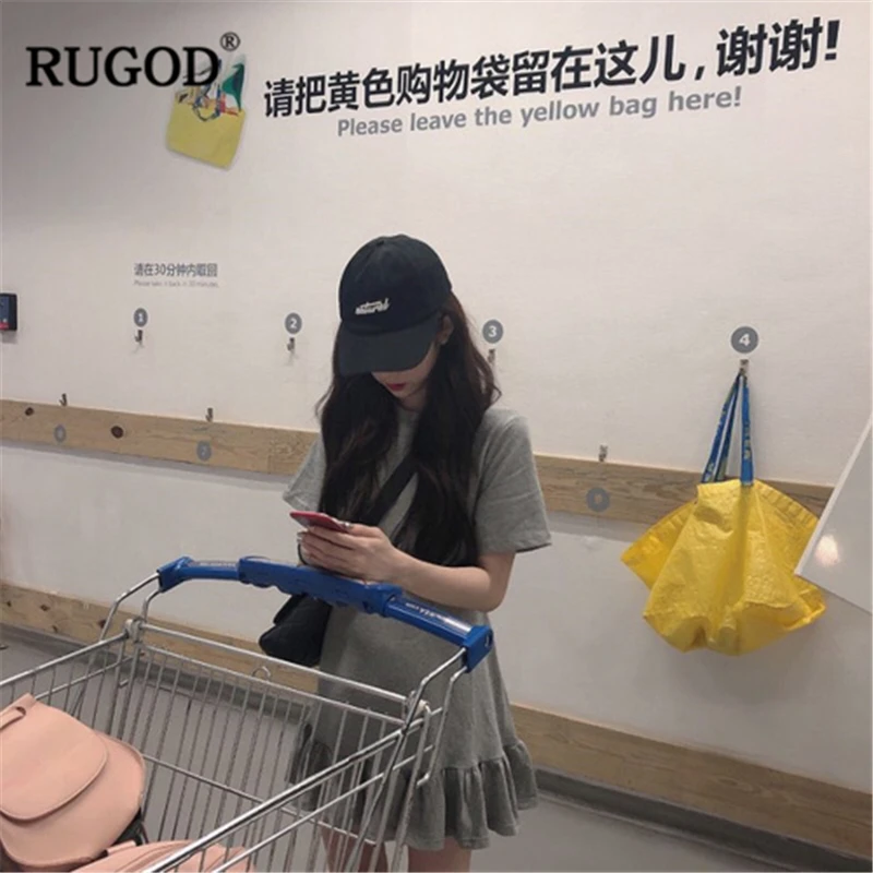 RUGOD 2020 новое поступление женское однотонное мини платье с открытой спиной и